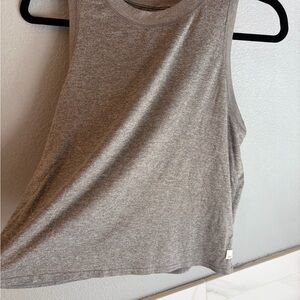 Vuori Heathered Gray Sleeveless Tank Top